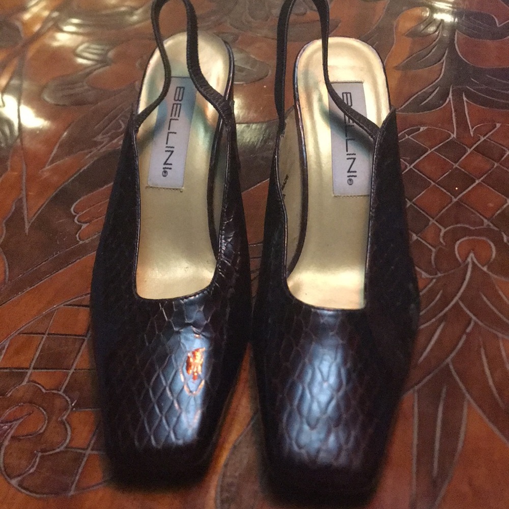 Shoe BELLINI LEATHER HEELS SIZE 8